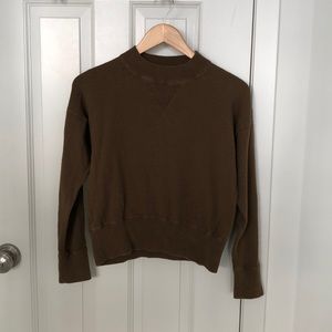 Madewell Olive Green Mock Neck Top